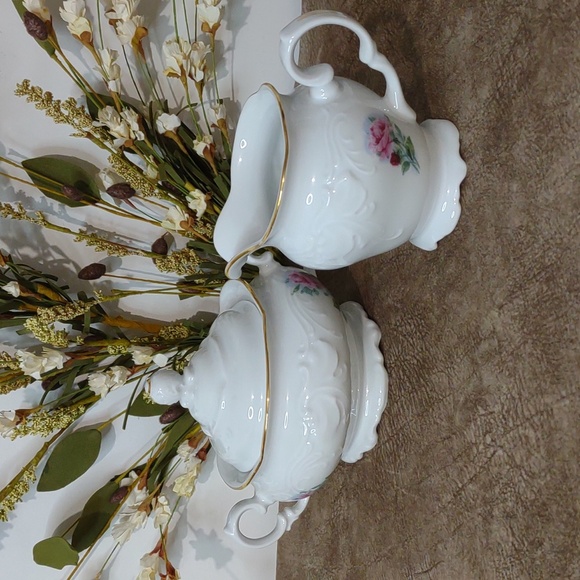Vintage  Royal Vienna Poland Large Tea Pot and Cream and Sugar Set - Picture 11 of 17